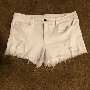 Distressed cut-off shorts by Wildfox
